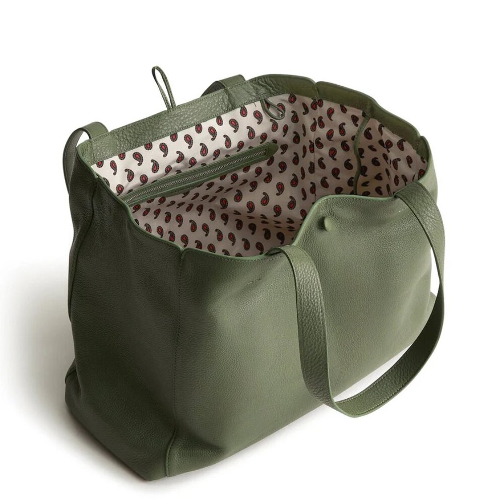 Vera Bradley Hathaway Tote Bag in Bronze Green - Picture 4 of 8